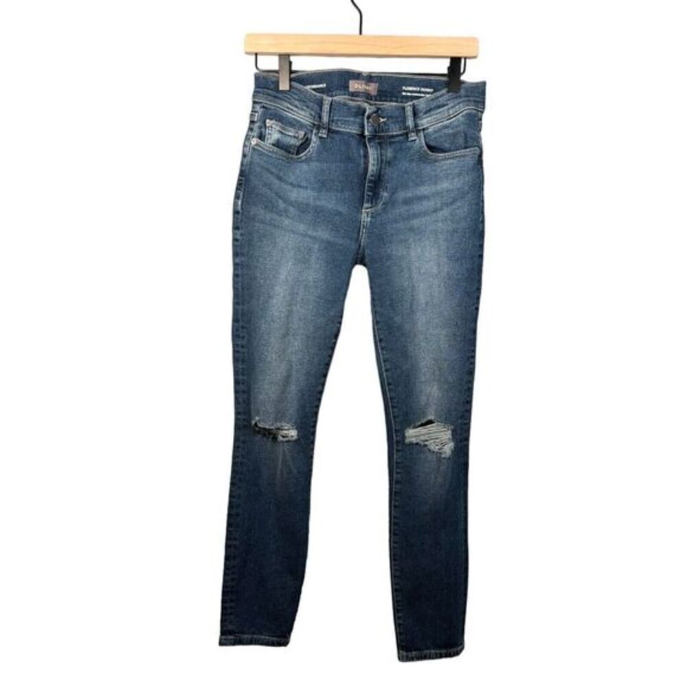 DL1961 Jeans Womens Sz 27 Florence Ankle Mid-Rise‎ Instasculpt Skinny Distressed